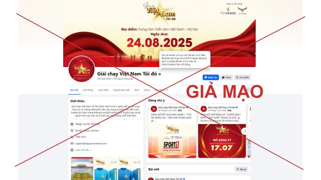 Giả mạo fanpage giải chạy ‘Việt Nam tôi đó’ để lừa đảo: Mọc như nấm- Ảnh 3. Giả mạo fanpage giải chạy ‘Việt Nam tôi đó’ để lừa đảo: Mọc như nấm- Ảnh 3.