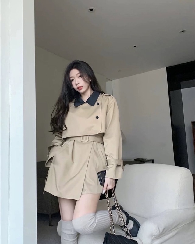 Biến hóa sự nữ tính, nâng tầm nét duyên với đầm kaki- Ảnh 8.