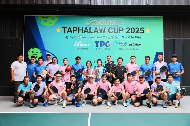 Tranh tài sôi nổi tại giải pickleball TAPHALAW Cup 2025- Ảnh 1. Tranh tài sôi nổi tại giải pickleball TAPHALAW Cup 2025- Ảnh 1.