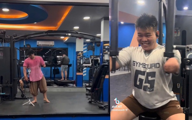 Huấn luyện viên ' 1 tay ' Phan Văn Thiện truyền cảm hứng tập gym cho mọi người - Ảnh 1. Huấn luyện viên ' 1 tay ' Phan Văn Thiện truyền cảm hứng tập gym cho mọi người - Ảnh 1.
