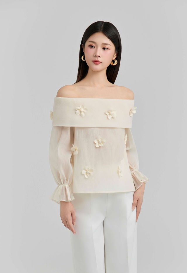 Thanh lịch nhưng gợi cảm, váy áo trễ vai chưa bao giờ lỗi mốt - Ảnh 6.