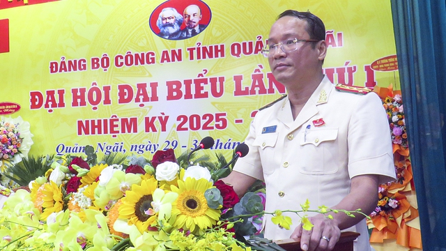 Đại tá Hồ Song Ân làm Bí thư Đảng ủy Công an tỉnh Quảng Ngãi