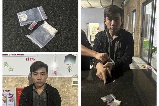 Bắt giữ hai người t&agrave;ng trữ ma t&uacute;y, s&uacute;ng K54- Ảnh 1.