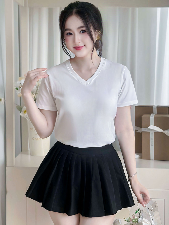 Áo thun trắng tạo nét đẹp tinh tế cho nàng yêu sự giản đơn- Ảnh 2. Áo thun trắng tạo nét đẹp tinh tế cho nàng yêu sự giản đơn- Ảnh 2.