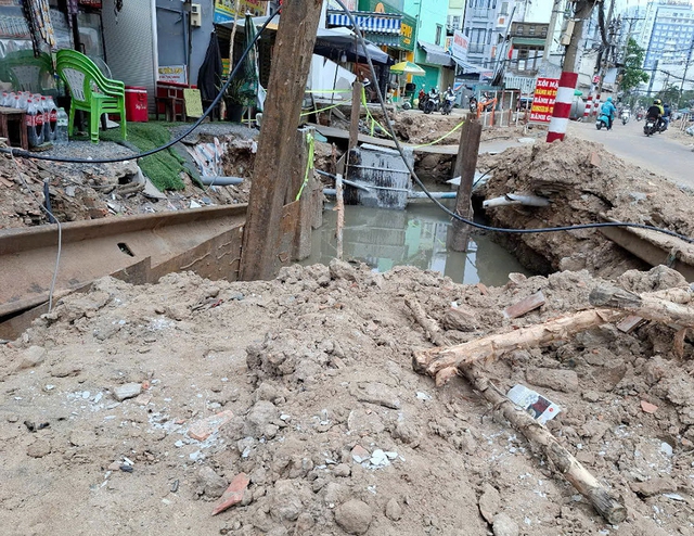 Công trình thi công quá ngổn ngang Công trình thi công quá ngổn ngang