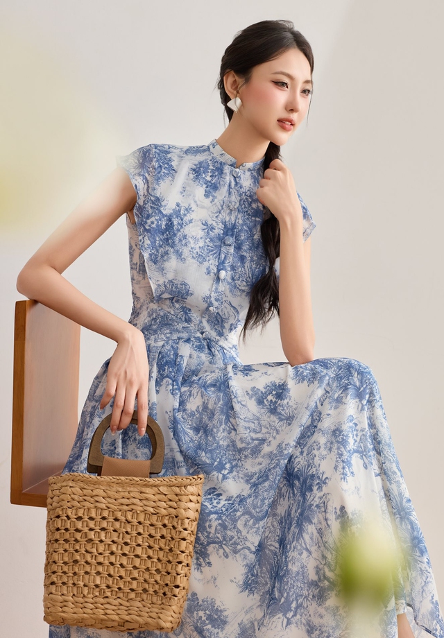 Váy hoa cổ điển là bí quyết để nàng luôn trẻ trung xinh đẹp- Ảnh 4.