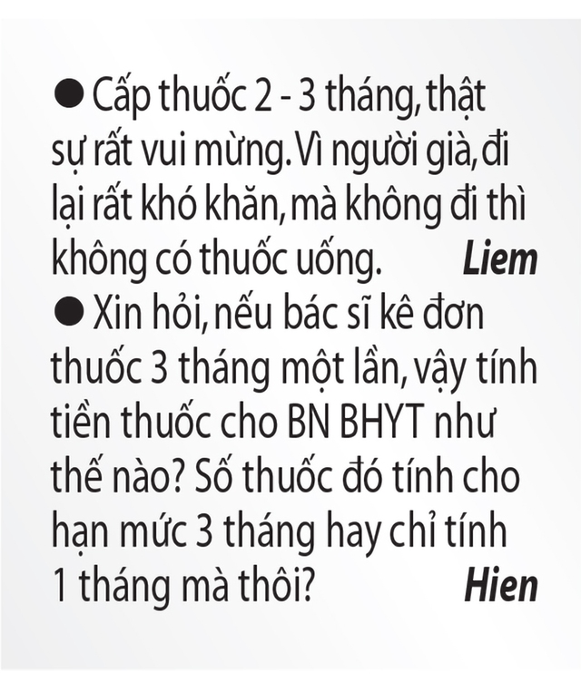 Kê đơn thuốc ngọai trú trên 30 ngày: Lợi ích cho bệnh nhân và giảm chi phí - Ảnh 2. Kê đơn thuốc ngọai trú trên 30 ngày: Lợi ích cho bệnh nhân và giảm chi phí - Ảnh 2.