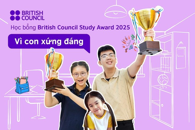 Học bổng tiếng Anh toàn phần cho học sinh Tiểu học đến THPT từ Hội đồng Anh Học bổng tiếng Anh toàn phần cho học sinh Tiểu học đến THPT từ Hội đồng Anh