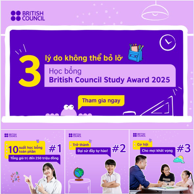 Học bổng tiếng Anh toàn phần cho học sinh Tiểu học đến THPT từ Hội đồng Anh- Ảnh 3. Học bổng tiếng Anh toàn phần cho học sinh Tiểu học đến THPT từ Hội đồng Anh- Ảnh 3.