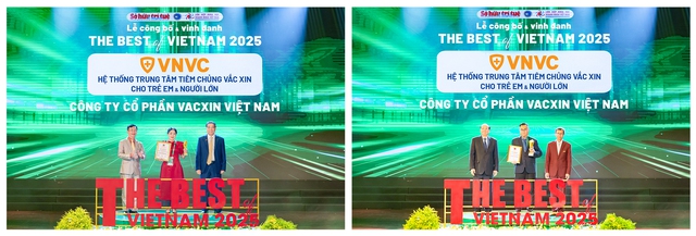 VNVC được vinh danh hệ thống trung tâm tiêm chủng tốt nhất Việt Nam- Ảnh 1.