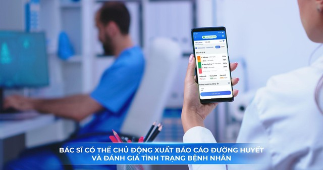 Máy đo đường huyết liên tục FPT hỗ trợ bác sĩ xuất báo cáo đường huyết - Ảnh 1.