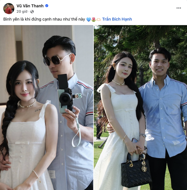 Vũ Văn Thanh khoe ảnh tình tứ cùng bạn gái hot girl, kèm ‘thông điệp’ đáng yêu! Vũ Văn Thanh khoe ảnh tình tứ cùng bạn gái hot girl, kèm ‘thông điệp’ đáng yêu!