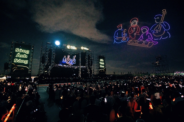 Mãn nhãn màn trình diễn 1.000 drone tại TP.Thiên niên kỷ T&T City Millennia Tây Ninh - Ảnh 3.