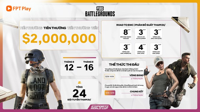 3 đội PUBG của Việt Nam tranh tài tại EWC 2025, xem trực tiếp ở đâu?- Ảnh 2.