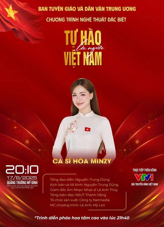 Tùng Dương, Hòa Minzy hát ở concert 3 vạn khán giả 'Tự hào là người Việt Nam'

- Ảnh 2.