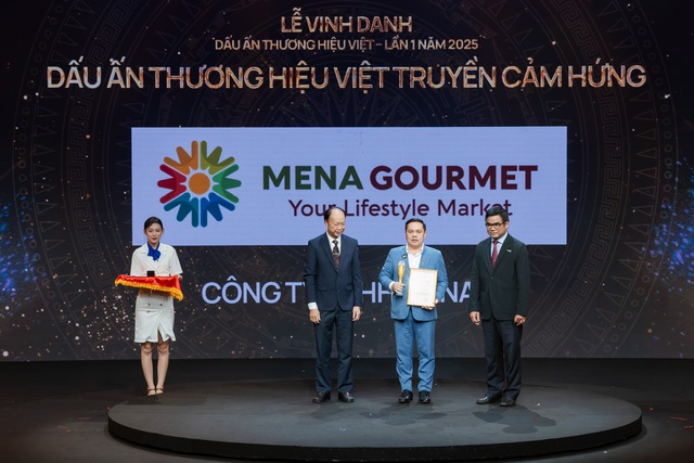 Mena Gourmet nhận giải 'Dấu ấn thương hiệu Việt truyền cảm hứng' - Ảnh 1.