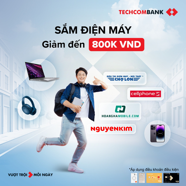 Bùng nổ ưu đãi 'Back To School 2025' khi chi tiêu với thẻ tín dụng Techcombank - Ảnh 1.