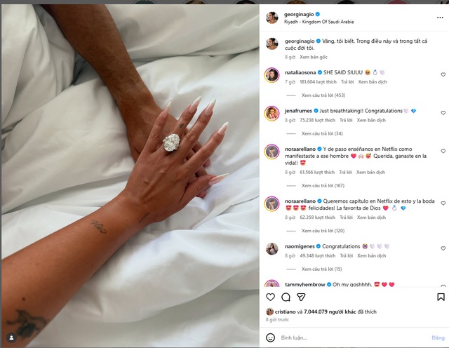 Ronaldo cầu h&ocirc;n Georgina bằng nhẫn kim cương &lsquo;khổng lồ&rsquo;, chương mới cho chuyện t&igrave;nh 10 năm- Ảnh 1.