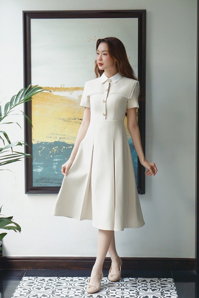 Váy midi tuy đơn giản nhưng lại đẹp xuất sắc, đáng sắm nhất mùa này- Ảnh 6.