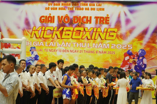 Giải kickboxing Gia Lai quy tụ 300 võ sư, võ sĩ của 47 võ đường- Ảnh 1.