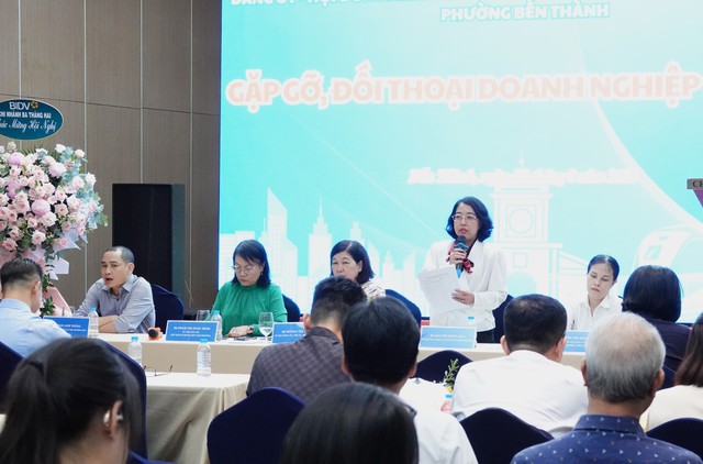 Lần đầu tiên phường Bến Thành đối thoại cùng doanh nghiệp - Ảnh 1.