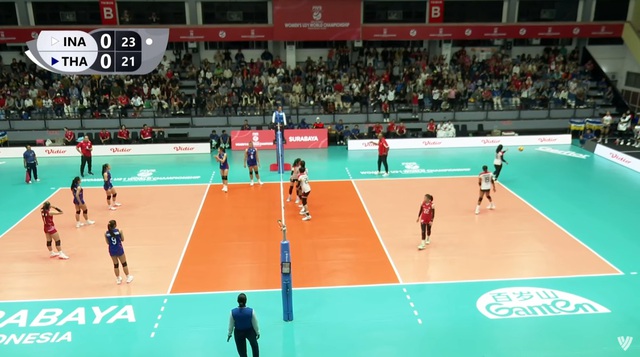 U.21 Thái Lan thắng chóng vánh chủ nhà U.21 Indonesia tại giải bóng chuyền thế giới- Ảnh 1.