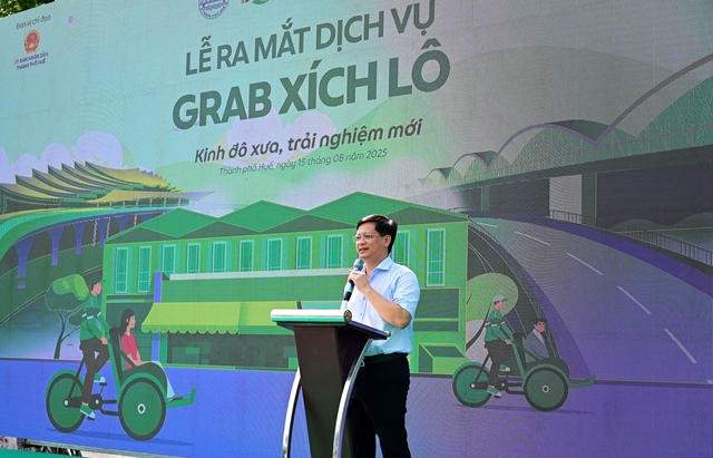 Xích lô Huế gia nhập Grab chấm dứt tình trạng 'hét giá" tùy tiện - Ảnh 1.
