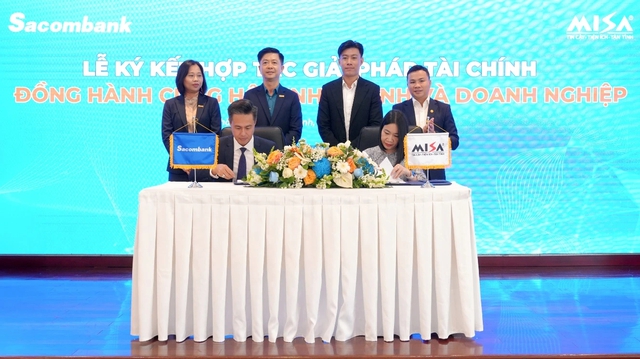 Sacombank hợp tác MISA mang giải pháp tài chính toàn diện cho hộ kinh doanh, doanh nghiệp - Ảnh 1.