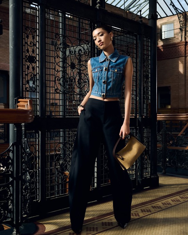 Áo gile denim, lựa chọn mới lạ cho những ngày gió thu- Ảnh 3.