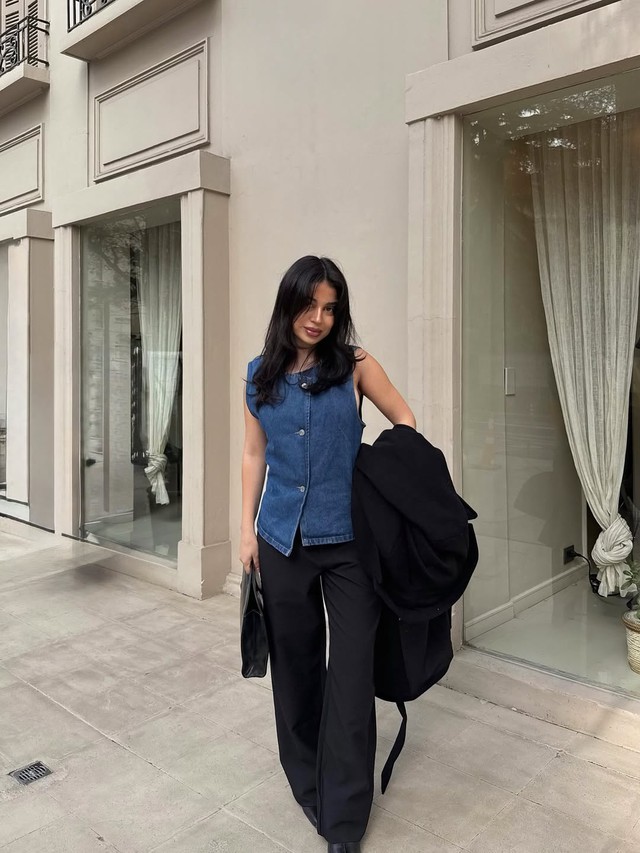 Áo gile denim, lựa chọn mới lạ cho những ngày gió thu- Ảnh 5.