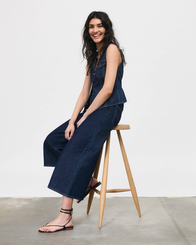 Áo gile denim, lựa chọn mới lạ cho những ngày gió thu- Ảnh 6.