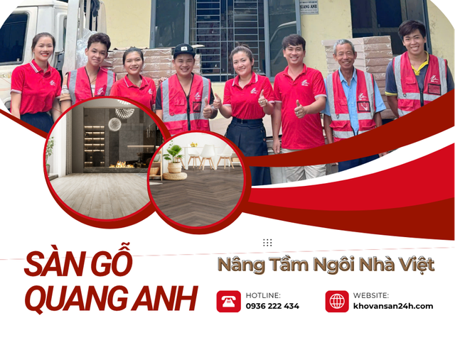 Sàn gỗ Quang Anh - Tổng kho vật tư nội thất sàn gỗ các loại - Ảnh 1.