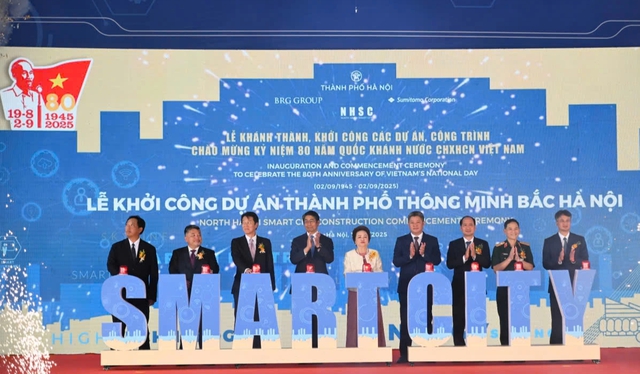Chính thức khởi công dự án thành phố thông minh 4,2 tỉ USD tại Hà Nội- Ảnh 1. Chính thức khởi công dự án thành phố thông minh 4,2 tỉ USD tại Hà Nội- Ảnh 1.