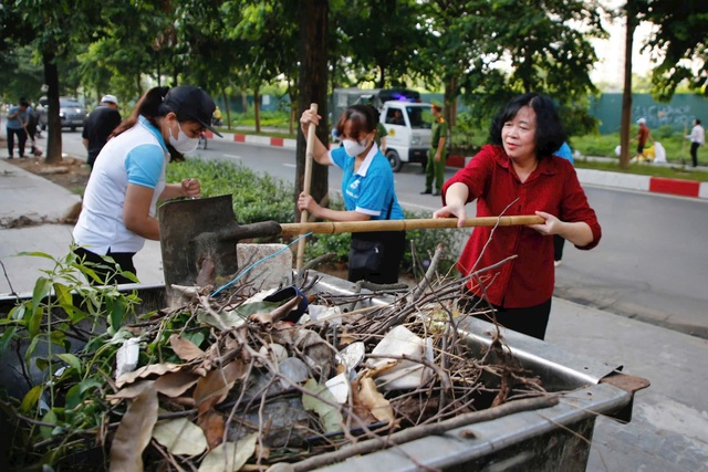 H&agrave; Nội ra qu&acirc;n tổng vệ sinh m&ocirc;i trường to&agrave;n th&agrave;nh phố- Ảnh 1.