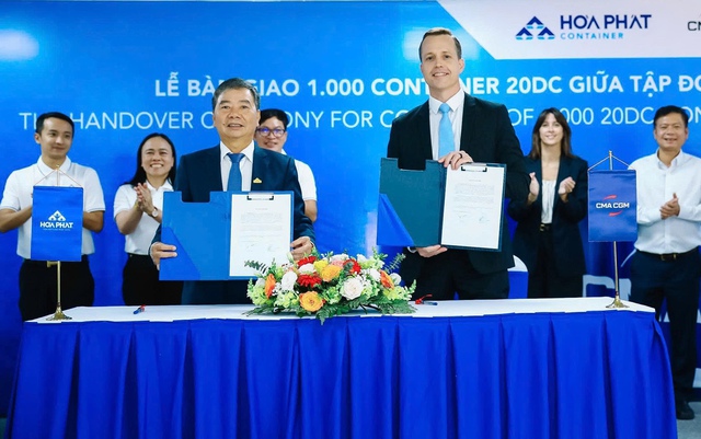 Hòa Phát bàn giao 1.000 container cho hãng tàu Top 3 thế giới - Ảnh 1.