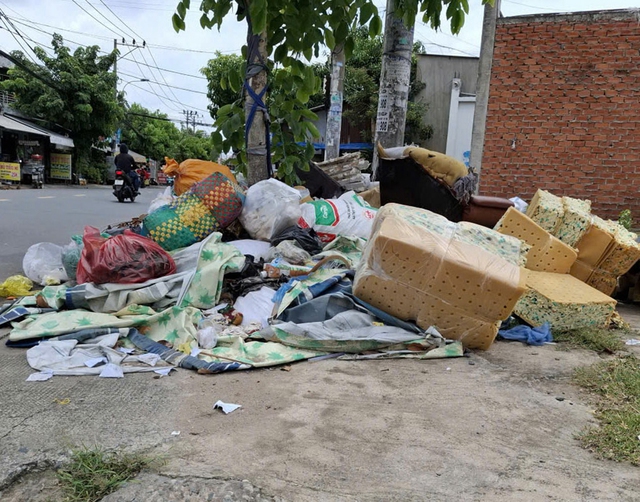 Ngổn ngang những bãi rác trên đường- Ảnh 2.