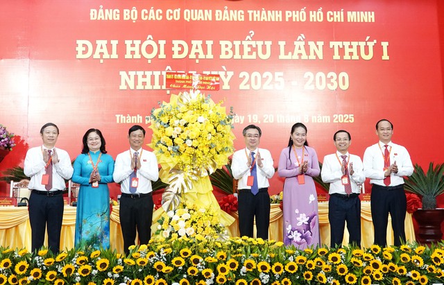281 đại biểu về dự Đại hội Đảng bộ các cơ quan Đảng TP.HCM- Ảnh 1.