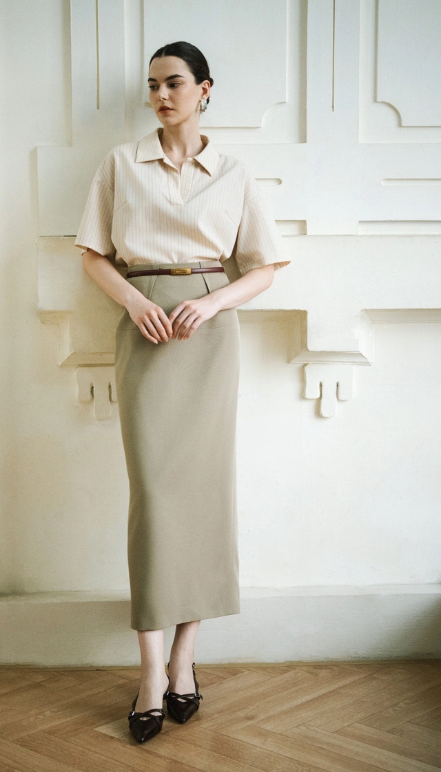 Diện đồ tone sur tone nàng công sở khoe dáng thời thượng, sành điệu- Ảnh 5.