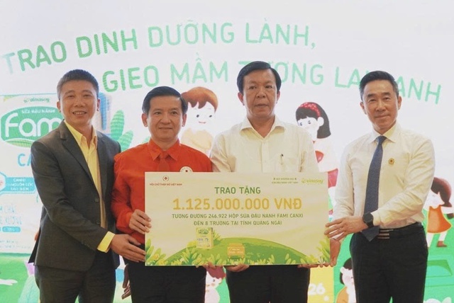 Chương trình sữa đậu nành tại Quảng Ngãi hỗ trợ học sinh tiểu học - Ảnh 3.