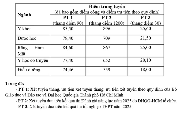 Ngành y khoa có điểm chuẩn cao nhất Trường ĐH Khoa học sức khỏe - Ảnh 2.