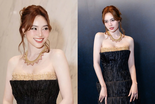 Ninh Dương Lan Ngọc mặc gợi cảm, đeo trang sức 6 tỉ đi sự kiện - Ảnh 1.