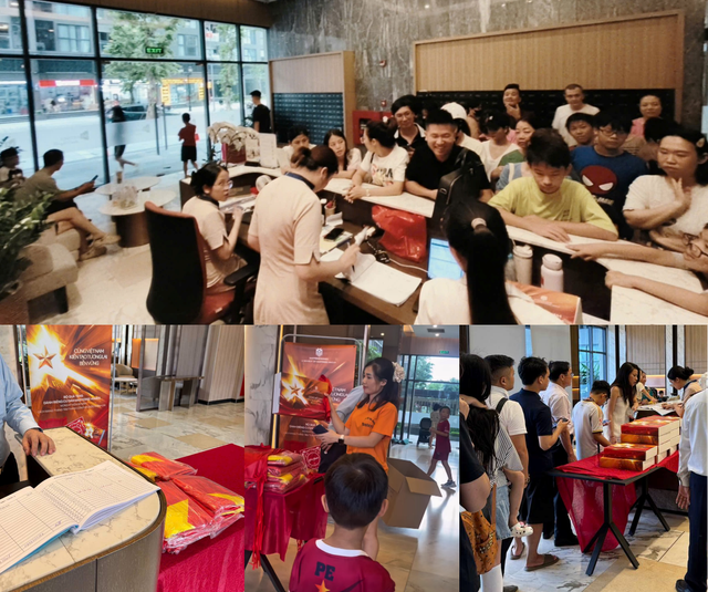 Cư d&acirc;n Masterise Homes nhận qu&agrave; &lsquo;Y&ecirc;u nước&rsquo;, tự h&agrave;o chung tay &lsquo;phủ đỏ&rsquo; Việt Nam - Ảnh 1.