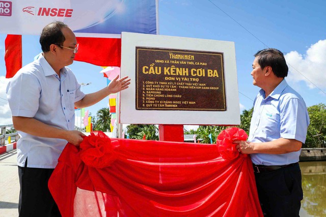 Báo Thanh Niên khánh thành cây cầu hơn 830 triệu đồng ở Cà Mau - Ảnh 1.