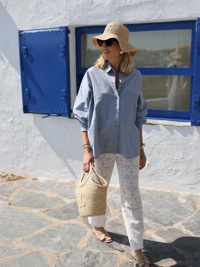 Những cách kết hợp quần culottes đẹp nhất, từ ngày đến đêm- Ảnh 5.