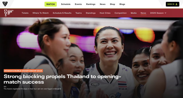 Ra qu&acirc;n thắng lợi ở giải b&oacute;ng chuyền thế giới, Th&aacute;i Lan được FIVB khen ngợi: &lsquo;Rất ấn tượng&rsquo;- Ảnh 1.