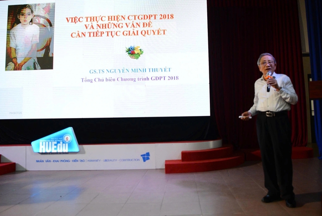 GS Nguyễn Minh Thuyết chỉ ra thành công và hạn chế của chương trình GDPT 2018- Ảnh 1. GS Nguyễn Minh Thuyết chỉ ra thành công và hạn chế của chương trình GDPT 2018- Ảnh 1.