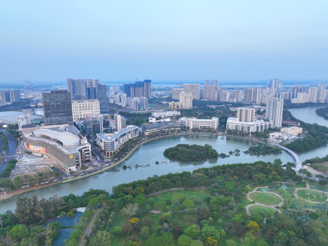 Người dân TP.HCM thích thú ngắm loài chim quý bay về 'khu nhà giàu' Phú Mỹ Hưng  - Ảnh 1.