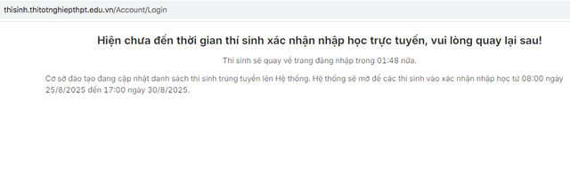 Khi nào Bộ GD-ĐT mở cổng để thí sinh xác nhận nhập học? - Ảnh 1.