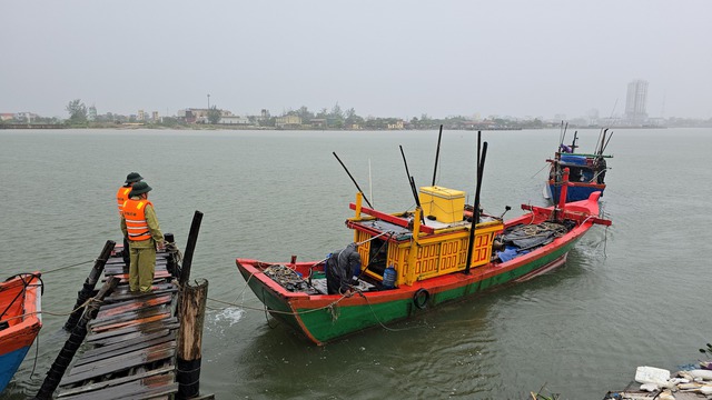 Bão số 5: Tàu rời âu thuyền trước bão, biên phòng Quảng Trị vận động quay lại- Ảnh 3. Bão số 5: Tàu rời âu thuyền trước bão, biên phòng Quảng Trị vận động quay lại- Ảnh 3.