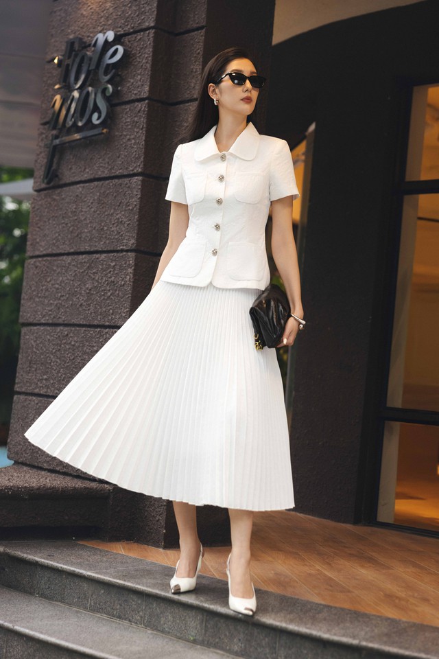 Đẹp dịu dàng mà vẫn cá tính, chọn ngay kiểu váy midi cho mùa này - Ảnh 5.